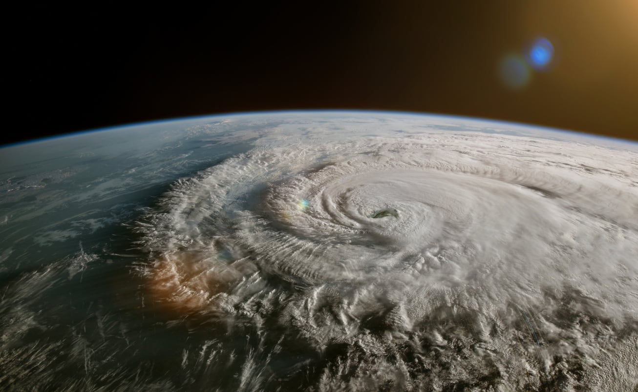 tropical storm from space