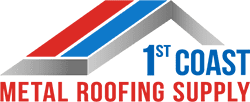 1st Coast Metal Roofing Supply White Logo
