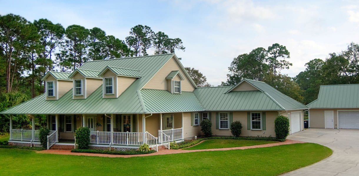 classic style of metal roofing