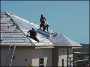 Insulate with Reflective Insulation Beneath Metal Roofing