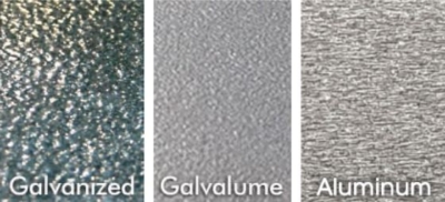galvalume galvanized steel aluminum roof comparison